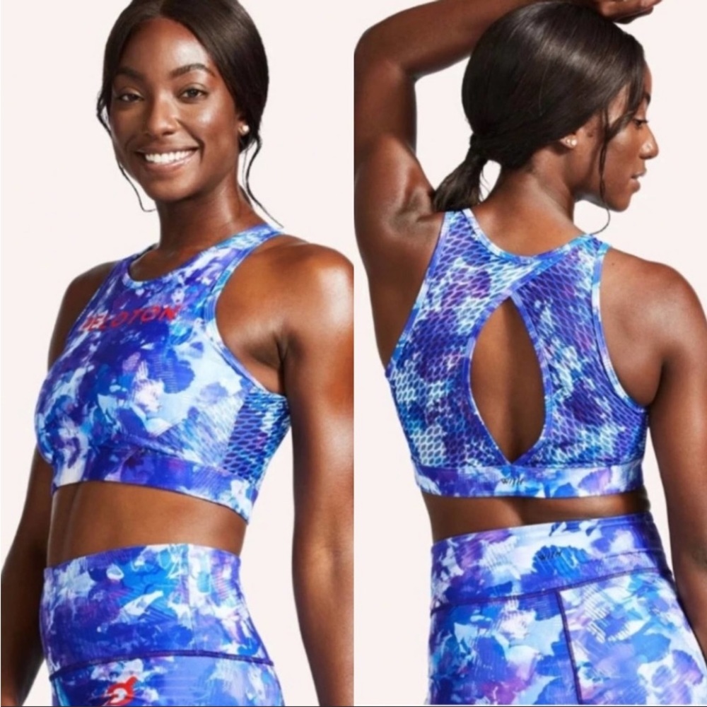 Peloton Blue Moves high neck bra size M